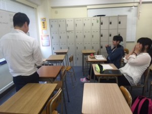 笑顔。