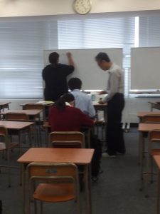 来週は進路説明会です。