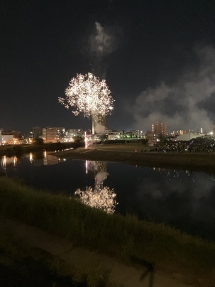 花火。どこから見るか。