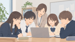 一ツ葉スクールブログ 【通信制高校を検討中の中学生へ】 高校で友達ができるか不安？一ツ葉高校が大切にする「伝える力」