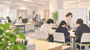 【通信制高校の学校選び】先生は子どもの変化に気づいてくれる？一ツ葉高校がオープンスペースを大切にする理由