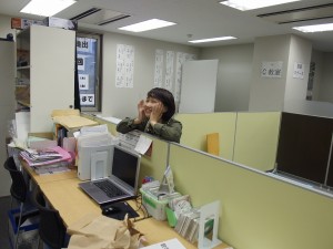 卒業生の来校