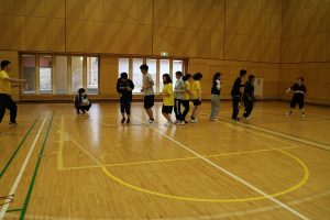 運動後のキャンパス