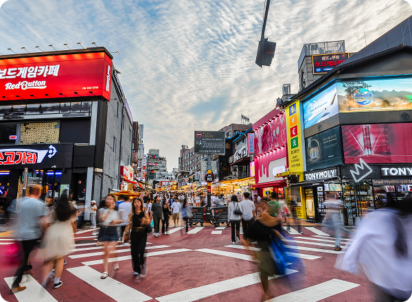 韓国の街並み